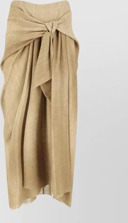 Ermanno Scervino midi skirt wrap design bow detail