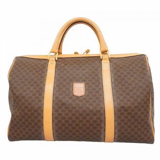Celine Brown Pvc Boston Bag (Pre-Owned)