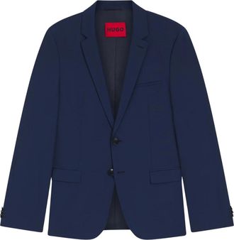 HUGO BOSS Hugo, Blazers, male, Blue, Size: XL Blazer