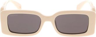 Gucci Stijlvolle zonnebril met uniek ontwerp - Dames - Zonnebrillen - Beige - ONE Size - Accessoires