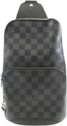 Louis Vuitton Pre-owned Leren Schoudertas - Heren - Vintage Schoudertas - Grijs - ONE Size - Leer - Vintage