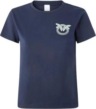 Pinko Mujer, Camisetas, Azul, Talla: S
