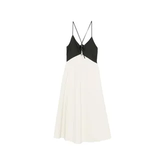 Sea New York Angelina V-neck Midi Dress