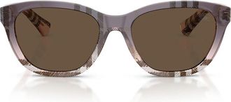 Burberry Sunglasses Be4486 422073 Check Gradient Rose/Brown Women
