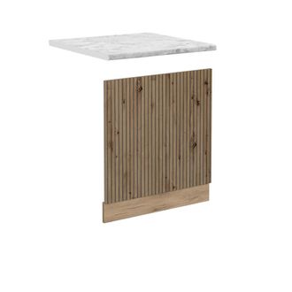Vicco Panel Frontal R-line, Roble Artesanal, 60 Cm, Et M&aacute;rmol