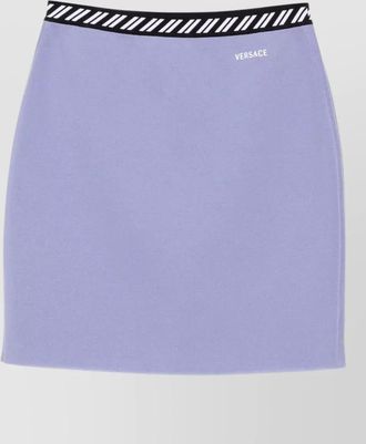 Versace cotton knit mini skirt