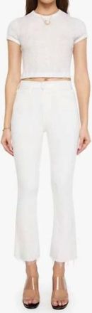 Mother Hustler Ankle Fray Denim Jeans In Fairest Of Them All