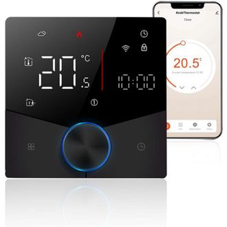 OEM Termostato Inteligente Programable Wifi 5+1+1 - Pantalla Led - Compatible Con Tmall Genie Y Echo - Alimentaci&oacute;n De 95-240 Vca - Carga De 16 A