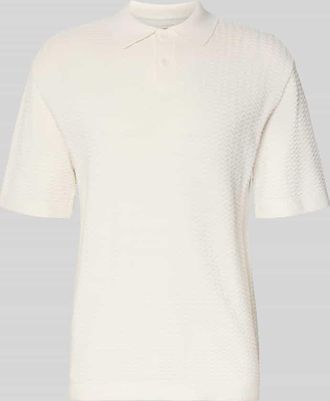 Redefined Rebel Relaxed Fit Poloshirt Modell FERDINAND in Weiss, Gr&ouml;&szlig;e XXL