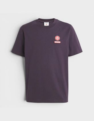 Casablanca Mens Logo Patch T-Shirt Aubergine - Purple - Size: 36
