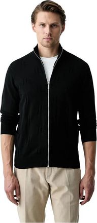 Karl Lagerfeld Zip Cardigan - Heren - Vesten - Zwart - 2XL - Truien & Vesten