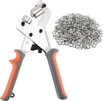 OEM Pince A OEillets - Presse-oeillets Magn&eacute;tique - &Oslash; Int&eacute;rieur 10 Mm - Pour Toile Tente B&acirc;che Rideau Cuir Textile - Kit Complet 100 Pi&egrave;ces