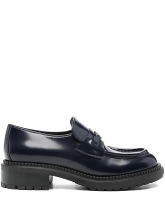 Casadei 40mm round-toe loafers - Blue