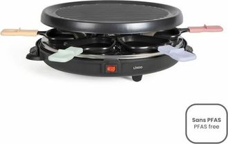 Livoo Griglia Per Raclette Per 6 Persone, 800w - Doc207p - Livoo