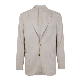 Boglioli Heren, Jassen, Grijs, Maat: 4XL Wol