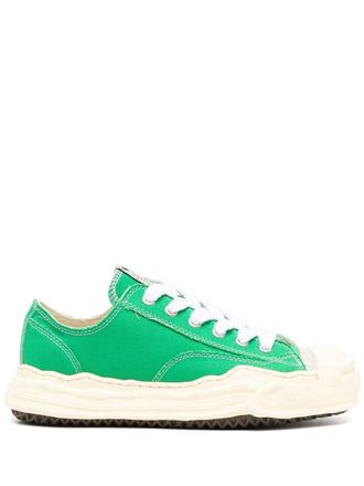 Miharayasuhiro low-top canvas sneakers - unisex - Cotton/Canvas/Rubber - 45 - Green