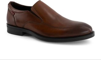 Andrea Mens Slip On Leather Loafer In Light Brown