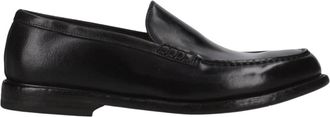 Premiata Zwarte Horse Leather Loafer met leren zool - Heren - Loafers - Zwart - 44 EU - Leer - Schoenen