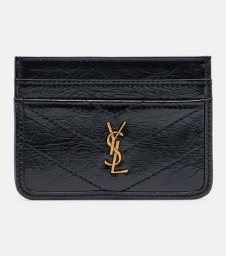 Saint Laurent Niki patent leather card holder