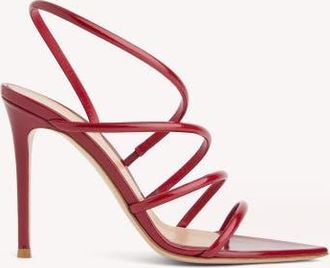 Gianvito Rossi Ettie Sandal in Red Nappa at Nordstrom, Size 39.5