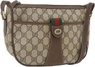 Gucci Pre-owned Cross Body Bags, female, Beige, Size: ONE SIZE Pre-owned Plastic Cross Body Bag
