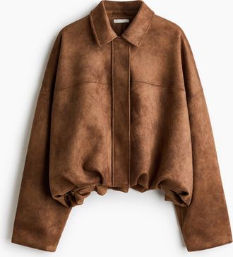 H&M Jacke mit Ballonsaum - Beige