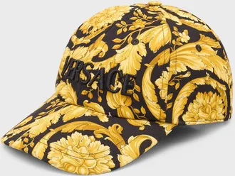 Versace Mens Baroque Logo 6-Panel Baseball Cap