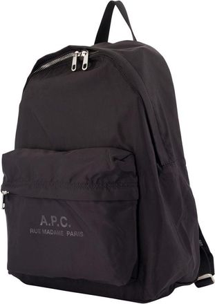 A.P.C. Mens Backstage Backpack Black Nylon
