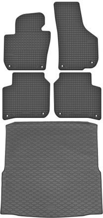 OEM Skoda Superb Ii Kombi De 2009 A 2015. Juego De Alfombrillas De Goma Para Coche Y Maletero