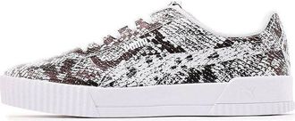 Puma (WMNS) PUMA Carina Reptile Casual Shoes For Black/White 382506-01