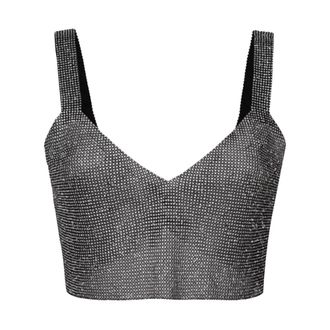 Santa Brands Sleeveless Tops, female, Black, Size: ONE SIZE Wide-strap Milano Top
