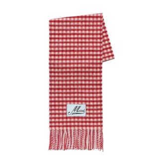 Marni Double Check Wool And Mohair Scarf
