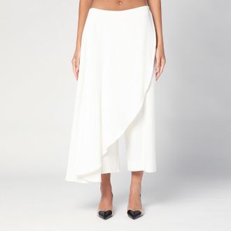 Alaia Gonna pantalone asimmetrica bianca
