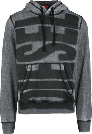 Diesel Polyester/Cotton Sweatshirt - Grey