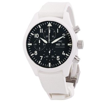 IWC Pre-owned IWC Pilot Chronograph Top Gun LAKE TAHOE Automatic Black Dial Mens Watch IW389105