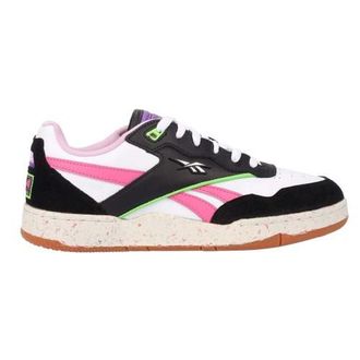 Reebok Volwassen BB 4000 II Leren Sportschoenen (Zwart/roze)
