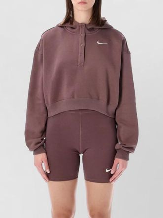 Nike oversized cropped hoodie