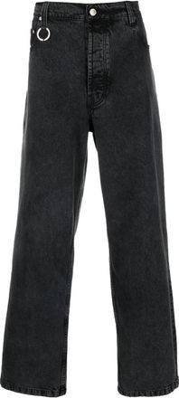 &Eacute;tudes Studio Black Black Mid-rise Straight Leg Jeans