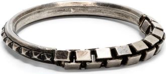 Werkstatt München Anello con catena - Argento