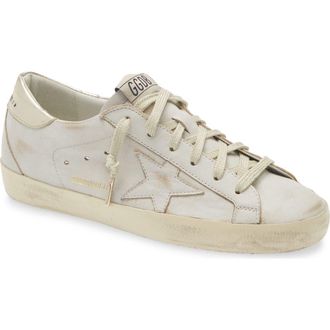 Golden Goose Super-Star Sneaker in Beige/Platinum at Nordstrom, Size 11Us