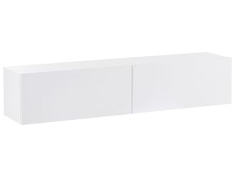 Beliani Mueble TV de pared Blanco