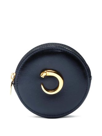 Cartier 2000-2020s Panthere panther-palque coin holder - women - Calf Leather - One Size - Black