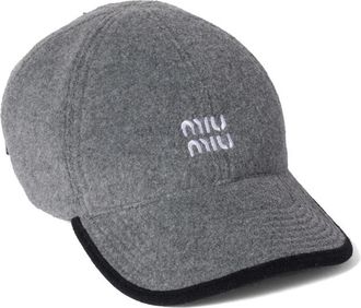 Miu Miu Fleece Baseball Cap
