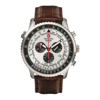 Swiss Alpine Military Reloj de hombre 45 mm correa de cuero 7078.9532 - Accessories - unisex - Marr&oacute;n - ONE SIZE