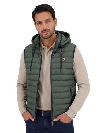 A Fish Named Fred A Fish Named Fred bodywarmer groen effen slim fit