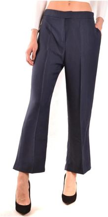 Pinko Cropped Broek - Dames - Vrijetijds broeken - Blauw - L - Broeken