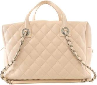 Chanel Pre-owned Vintage Handbag - Dames - Vintage Handtas - Roze - ONE Size - Leer - Vintage