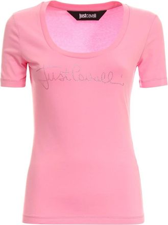 Just Cavalli T-shirts en Polos - Dames - T-shirts - Roze - XS - Tops