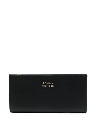 Tommy Hilfiger Portafoglio con placca logo - Nero