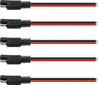 OEM Cable Conector Sae De 12 V, 14 Awg, 15 Cm, Conector R&aacute;pido Sae De 2 Pines, Cable De Extensi&oacute;n Sae De Desconexi&oacute;n R&aacute;pida Para Motocicletas, Autom&oacute;viles
